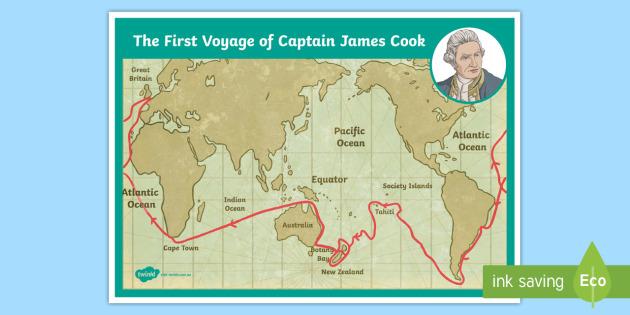 Tesla Model 2 Starship Orbital Test Flight - 4/20 Launch -081-Captain-James-Cook-Explorer-Map-English_ver_3