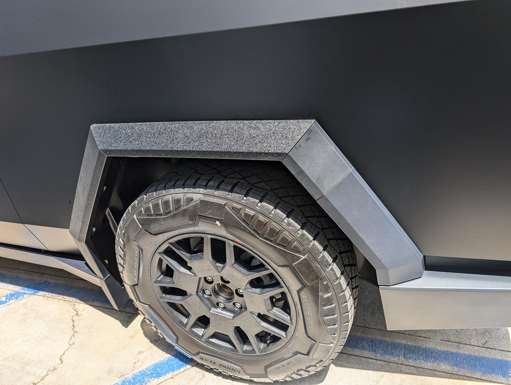 Tesla Model 2 DIY Fender Flare Vinyl Wrap Kits for a Tough Look Upgrade to Your Cybertruck CYBERT~1.JPG