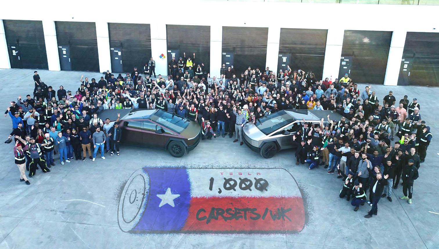 Tesla Model 2 Over 1K Cybertrucks worth of 4680 battery cells were produced at Giga Texas last week! cybertruck4680batterycellproduction