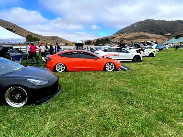 Tesla Model 2 Tesla Owners Takeover San Luis Obispo, CA August 6, 2022 lineup 2