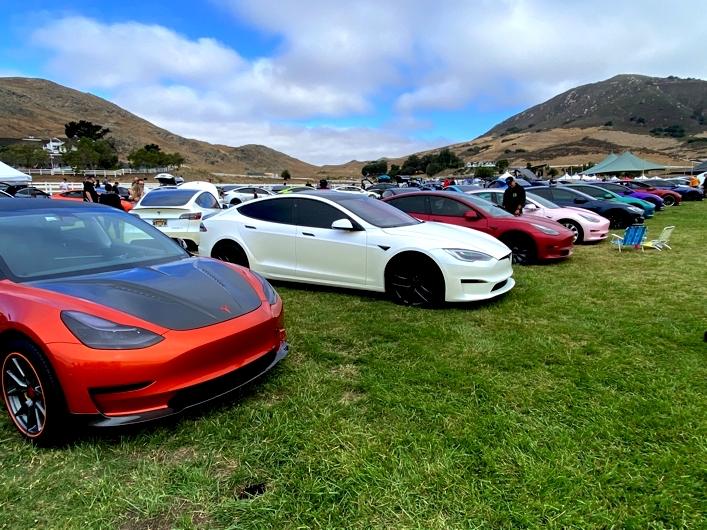 Tesla Model 2 Tesla Owners Takeover San Luis Obispo, CA August 6, 2022 Lineup 3