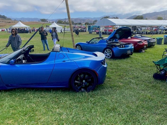 Tesla Model 2 Tesla Owners Takeover San Luis Obispo, CA August 6, 2022 Roadster line up 2