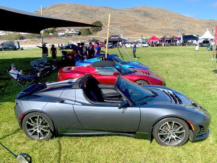 Tesla Model 2 Tesla Owners Takeover San Luis Obispo, CA August 6, 2022 Roadster lineup 3