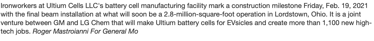 Tesla Model 2 GM to build $2.3B battery plant for electric vehicles in Tennessee, creating 1,300 jobs Screen Shot 2021-04-17 at 8.28.28 AM