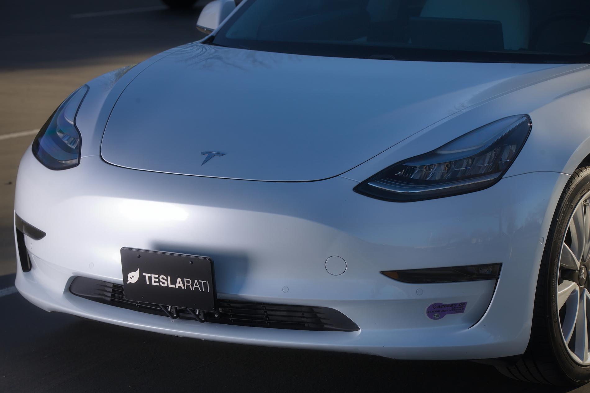 Tesla Model 2 Tesla-Samsung relationship lights up with headlight supply deal tesla-model-3-front-license-plate-mount-headlights