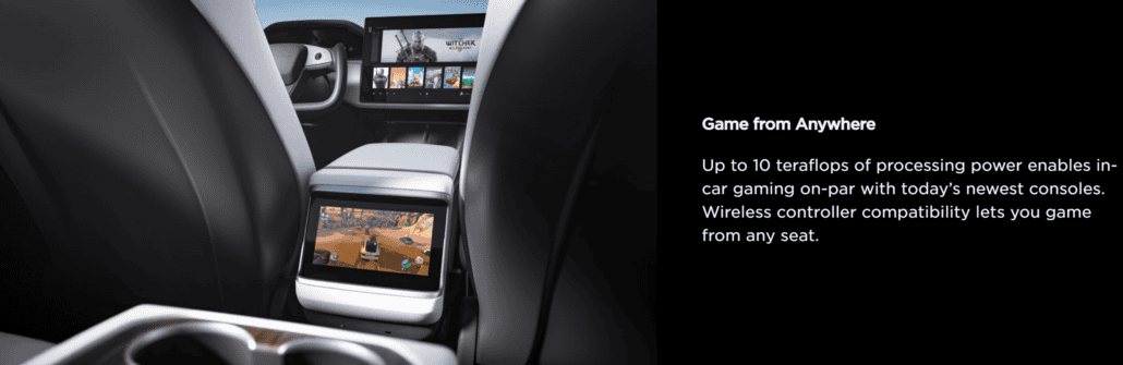 Tesla Model 2 AMD adds Tesla as a customer after winning over the PC market TESLA-Model-S-2021-Cyberpunk-2077-Game-_2-1030x335