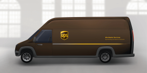 Tesla Model 2 WorkHorse Electric Vehicles For UPS ups-electric-package-car-rendering-300x150