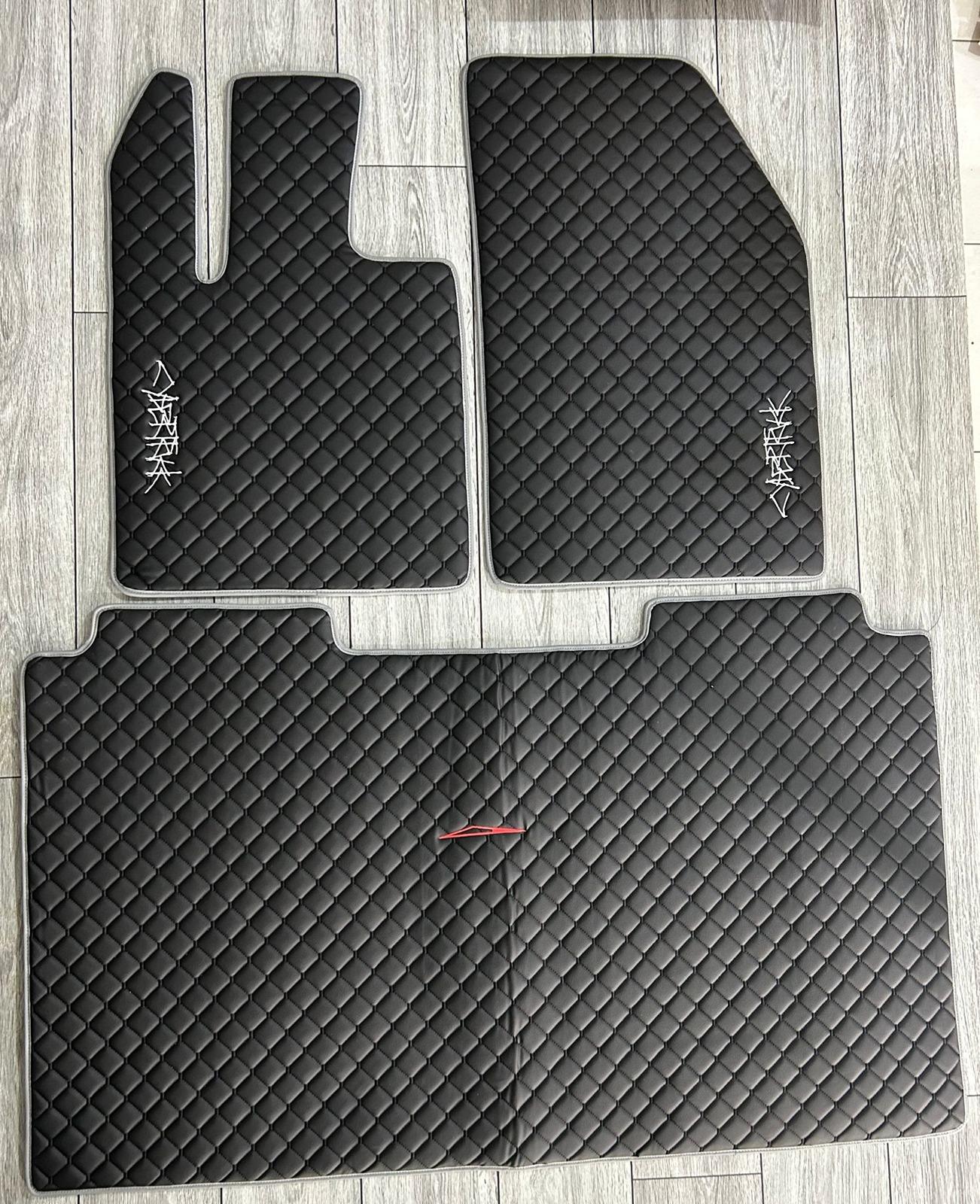 Tesla Model 2 Cybertruck Leather Car Mats Diamond Style with Color Option -- by Premium-CarCover WhatsApp Image 2024-04-20 at 08.54.27