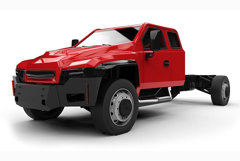 Tesla Model 2 Minnesota startup sees a growing niche market for electric work trucks zeus-electric-truck-red-chassis